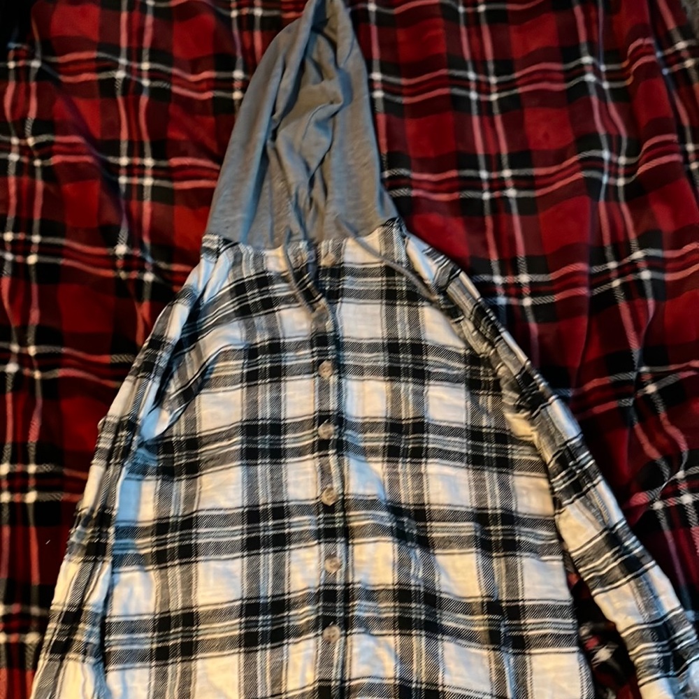 flannel sweatshirt